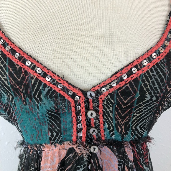 Free people Layered Embellished MIDI Dress XS - Picture 10 of 14